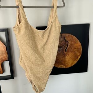 Aerie Gold One Piece Swimsuit